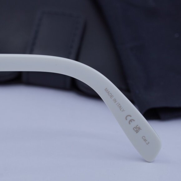 Saint Laurent SL207 JERRY 007 Cat Eye Sunglasses - White/Grey main image 8